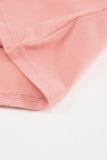 Solid Ruffled Short Sleeve T-shirt