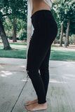 Distressed Slits High Waist Jeans