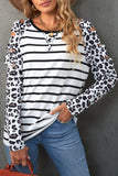 Striped Ripped Long Sleeve Top