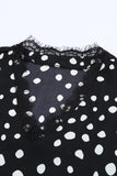 Floral Scalloped V Neck Short Sleeves Top