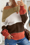 Pullover Colorblock Winter Sweater
