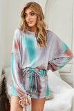Floral Print White Knit Lounge Set