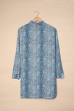 Leopard Print Button Loose Shirt Dress