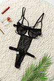 See You Later Tonight Mesh Teddy Bodysuit