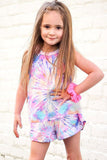 Tie dye Vest and Shorts Kid's Lounge Set