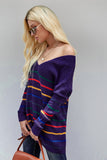 Multicolor Striped Knit Sweater