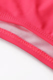Pom Pom Mesh Insert High Waist Bikini