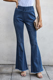 Distressed Bell Bottom Denim Pants