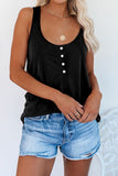 Button Loose Tank Top