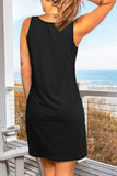 Moon Phases Forest Aesthetic Print Tank Dress