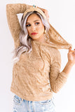 Khaki Solid Color Drawstring Hoodie with Kangaroo Pocket