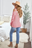 Turtleneck Cold Shoulder Sweater