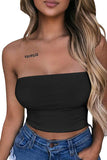 Strapless Tube Crop Top