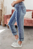 Bleach Splatter Boyfriend Straight Jeans