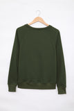 French Terry Cotton Blend Pullover Sweatshirt