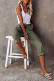 Driven Linen Blend Pocketed Cargo Pants