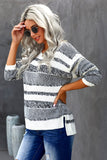 Striped Pullover Knit Sweater