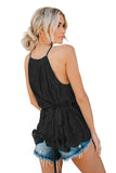 Polka Dot Pleated Tie Top