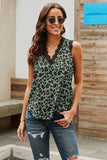 V Neck Lace Trim Floral Tank