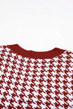 V Neck Argyle Plaid Knitted Sweater Vest