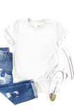 Solid Color Crew Neck Tee