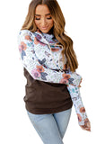 Wild Thing Patchwork Cowl Neck Sweatshirt