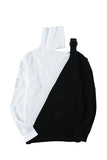 Turtleneck Cold Shoulder Sweater