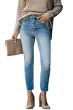 High Waist Ankle-Length Skinny Jeans