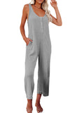 Pocketed Thermal Sleeveless Jumpsuit