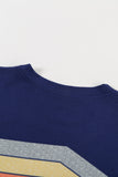 Crew Neck Colorblock Stripes Tank Top