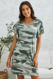 Pile Of Sleeves Camouflage Dress