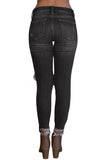 Black Destroyed Skinny Jeans