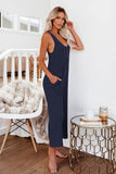 Pocketed Thermal Sleeveless Jumpsuit
