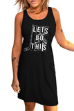 Moon Phases Forest Aesthetic Print Tank Dress