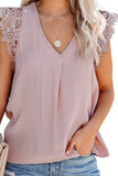 Sleeveless Crochet Lace Blouse