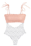 Smocked One Piece Swimsuit