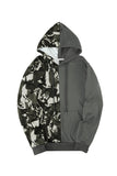 Camo Colorblock Men's Hoodie with Kangaroo Pocket