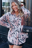Pink Himalayan Plush Animal Print Shirt