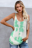 Tie Dye Print Knit Tank Top