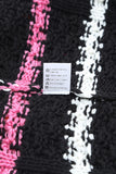 Striped Color Block Textured Knit Pullover Sweater