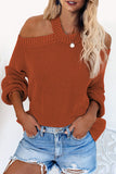 Cool Breeze Cotton Cold Shoulder Sweater