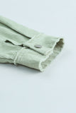 Frayed Boyfriend Corduroy Shacket