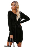 Dont Let Me Go Tie Sweater Dress