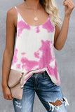 Tie Dye Print Knit Tank Top