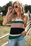 Color Block Knitted Sweater Vest