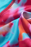 Rose Turquoise Tie Dye Yoga Tank Jogging Set