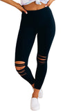 Cut-out Skinny High Waist Leggings
