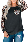 Mom Heart Raglan Sweatshirt