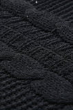 Chunky Knit Solid Cardigan with Pocket