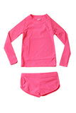 Rosy Long Sleeve Rash Guard for Little Girls